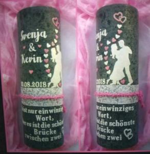 Hochzeitskerze rustikale 